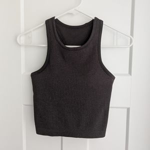 Lululemon Ebb to Street Crop Tank, Black Size 4